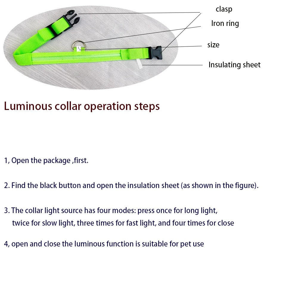 Rechargeable Glow Collar